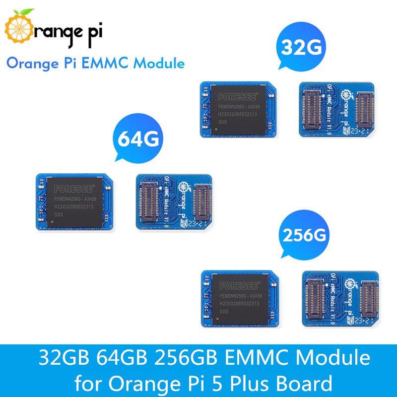ORANGE Pi 32GB 64GB โมดูล eMMC - Orange Pi 5 Plus 16Gb บทวิจารณ์และราคา